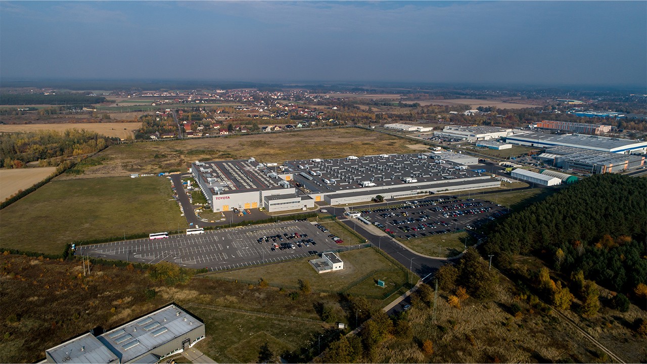 Toyota Motor Manufacturing Poland Sp.zo.o. em Jelcz-Laskowice, Polónia.